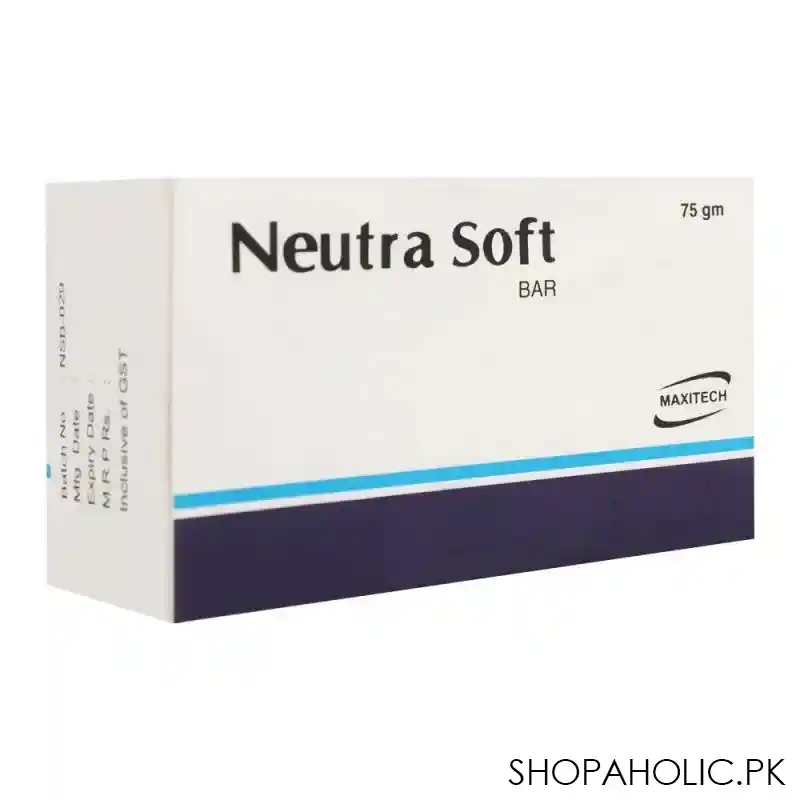 maxitech neutra soft soap bar, 75g main image