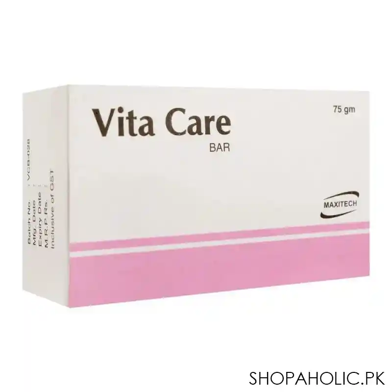 maxitech vita care soap bar, 100g main image