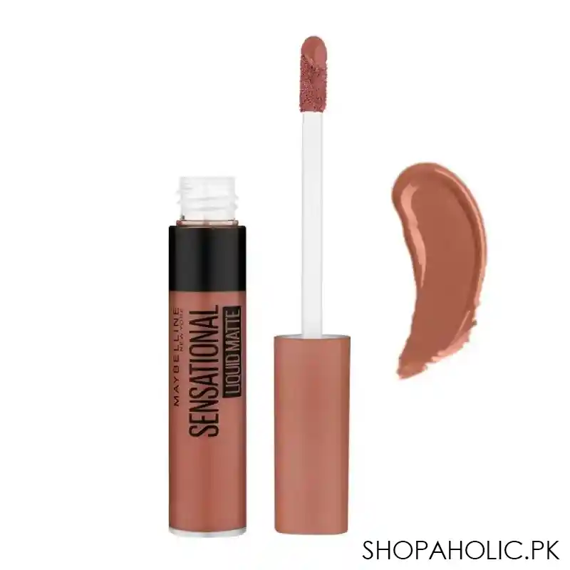 maybelline color sensational liquid matte, nu01, bare it all image3