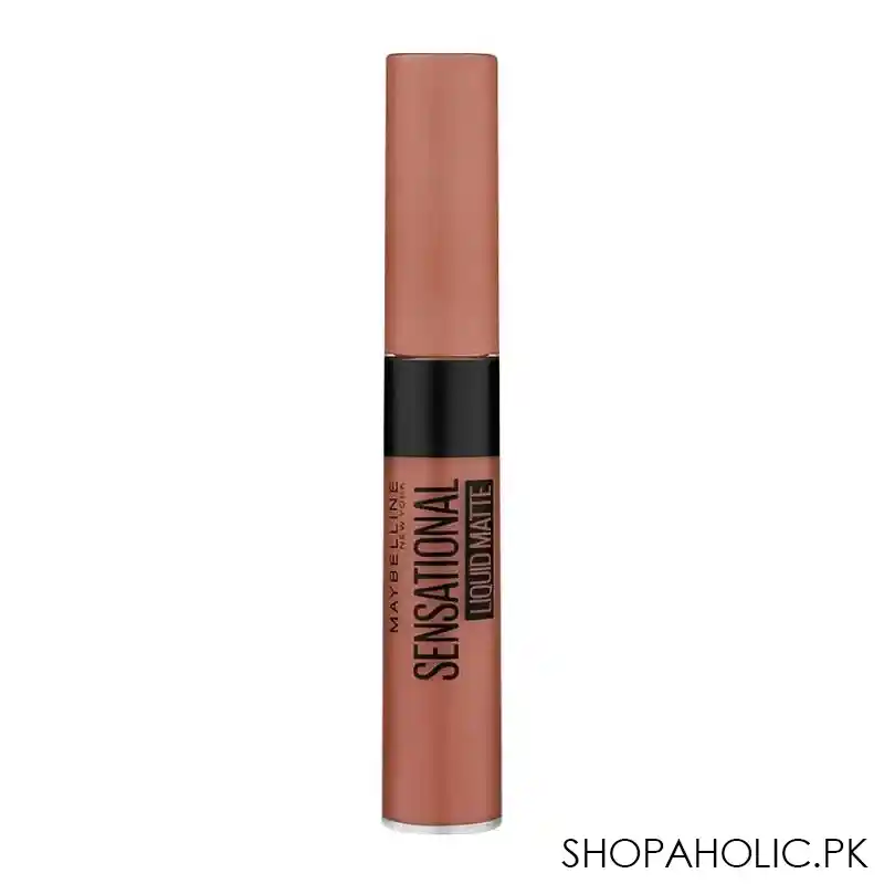 maybelline color sensational liquid matte, nu01, bare it all image4