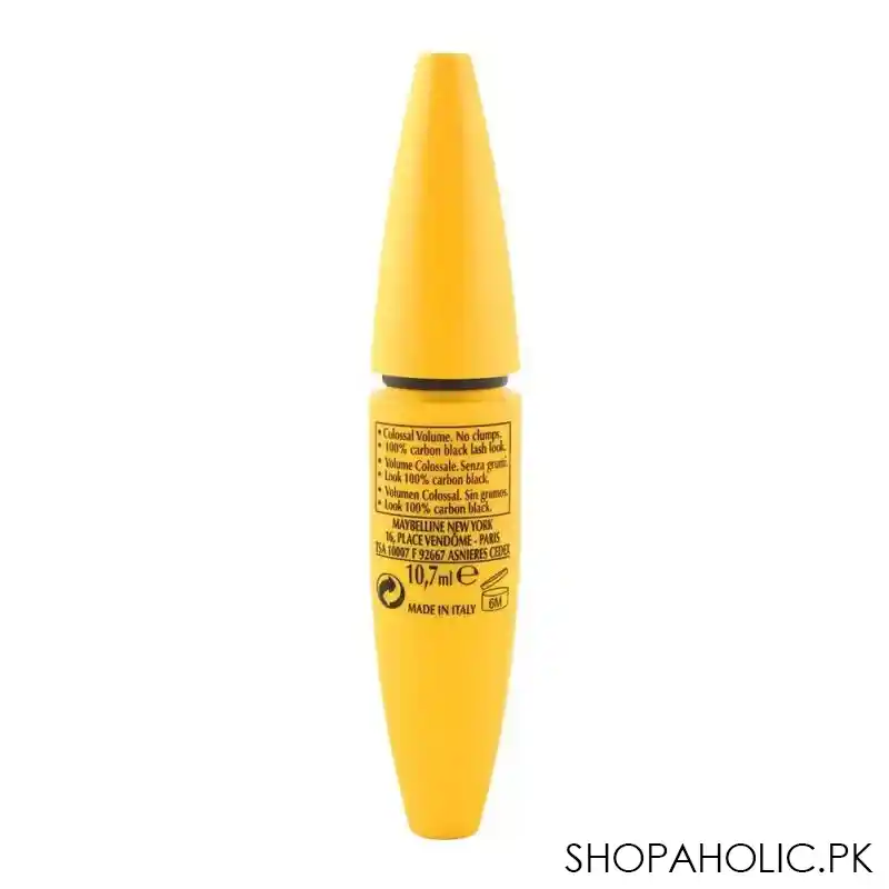 maybelline new york volum' express colossal mascara 100% black image4