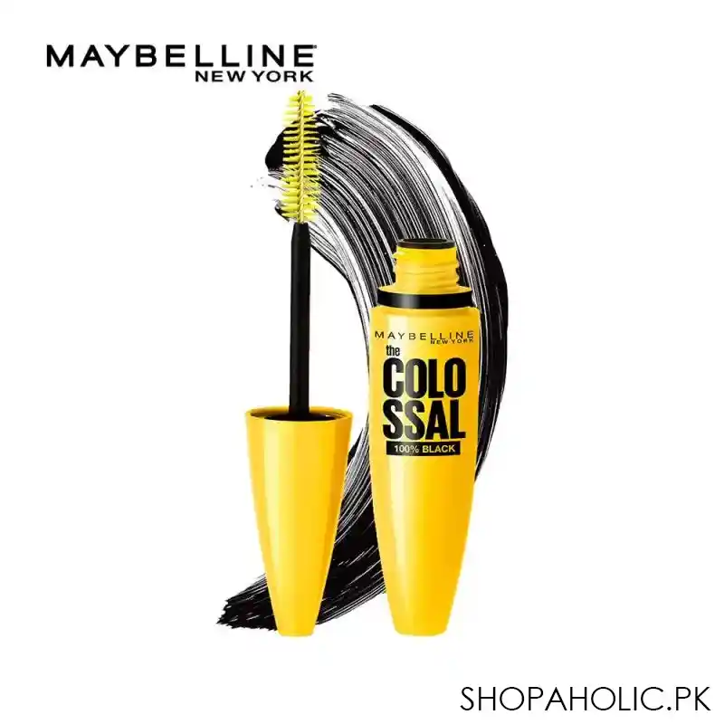 maybelline new york volum' express colossal mascara 100% black main image