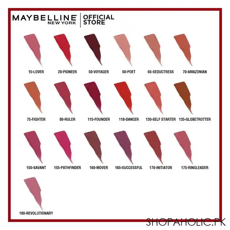 maybelline superstay matte ink lipstick, 135 globetrotter image10