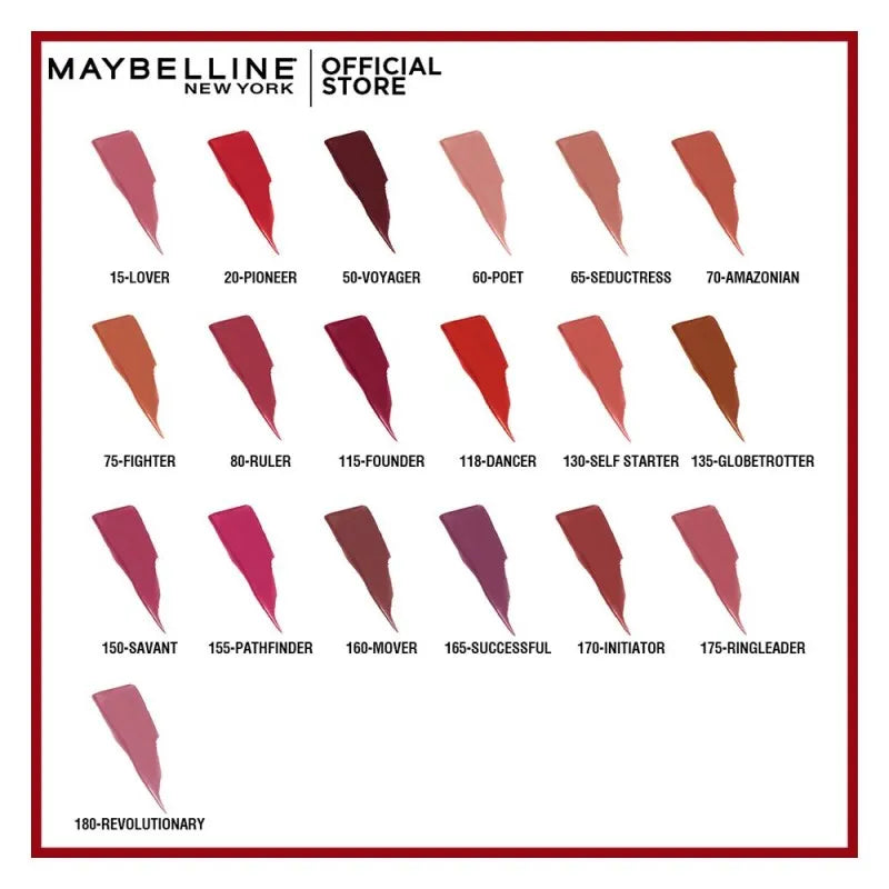 maybelline superstay matte ink lipstick, 135 globetrotter image10