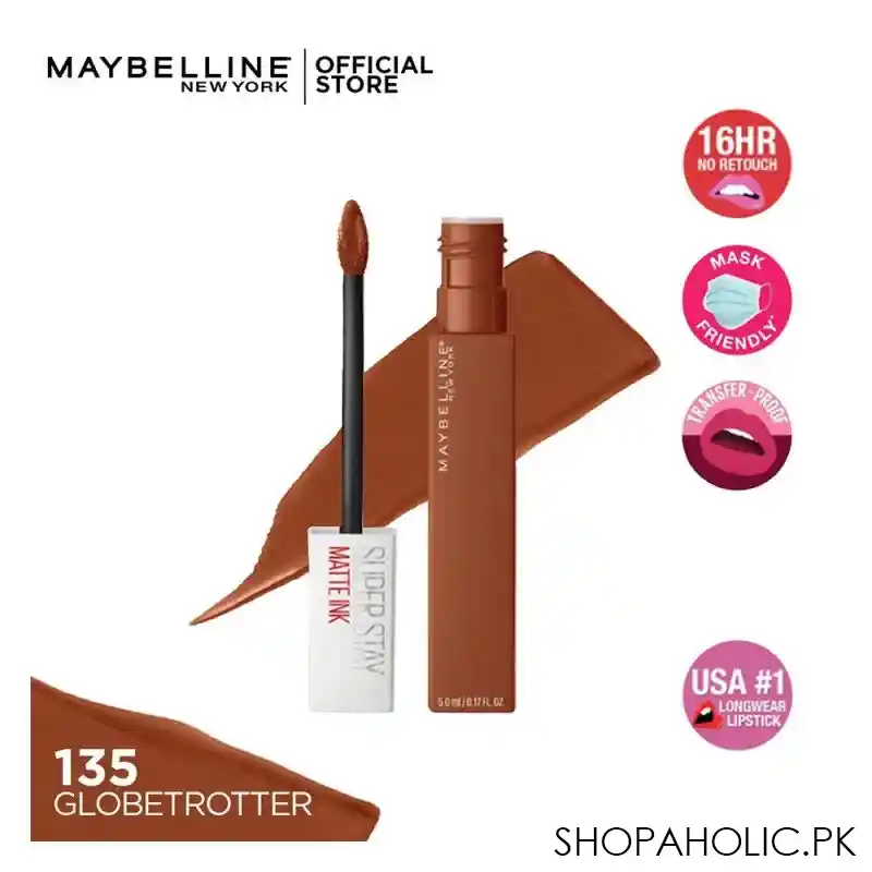 maybelline superstay matte ink lipstick, 135 globetrotter main image