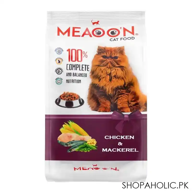 meaoon chicken & mackerel cat food, 400g main image