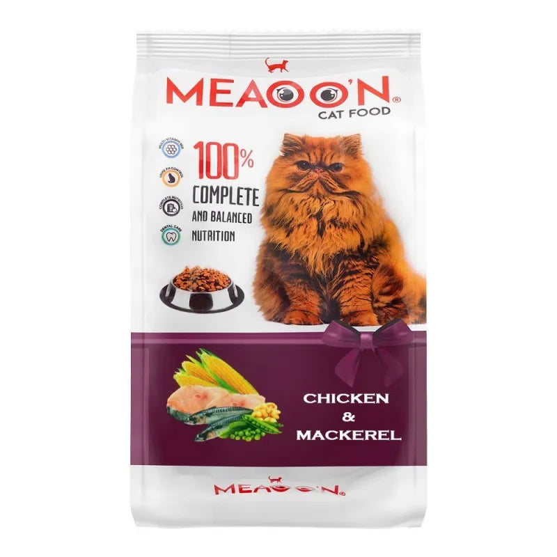 meaoon chicken & mackerel cat food, 400g main image