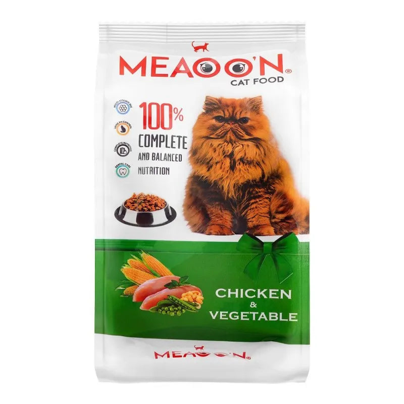 meaoon chicken & vegetable cat food, 400g main image