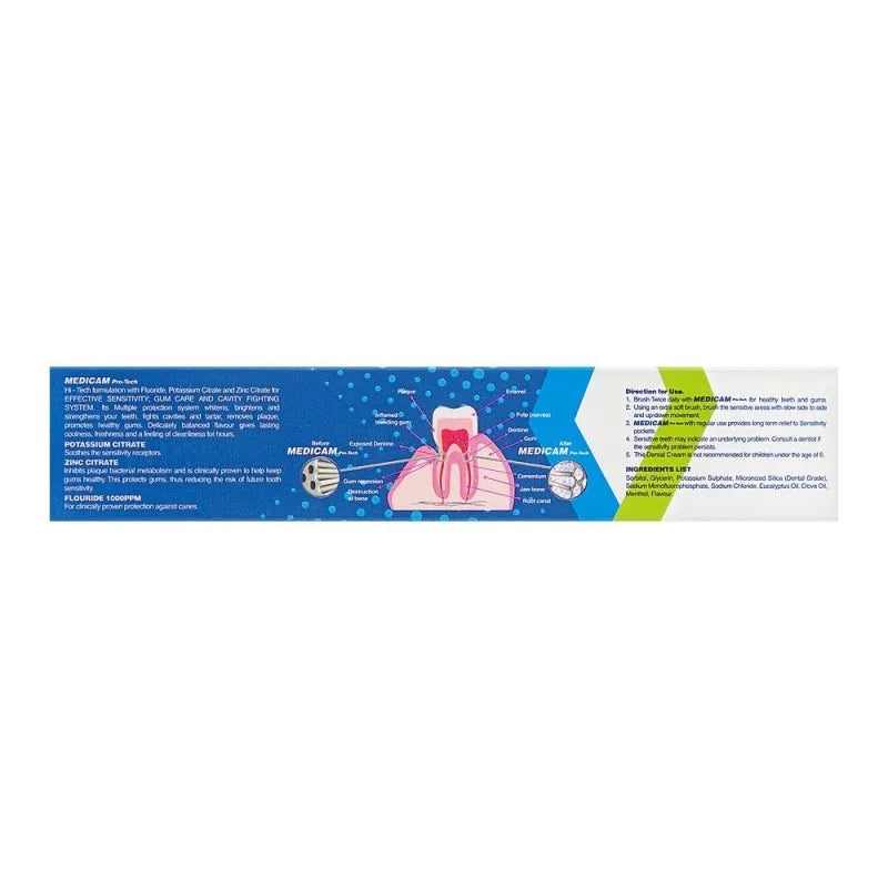 medicam pro tech dental cream, 200g image2