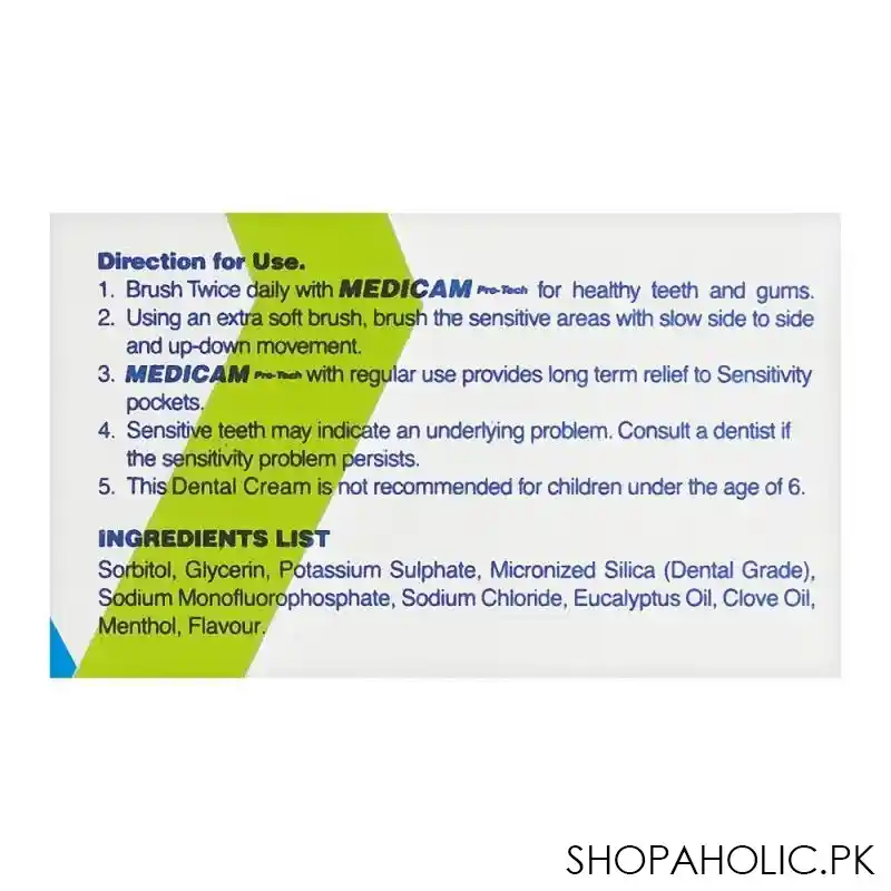 medicam pro tech dental cream, 200g image3