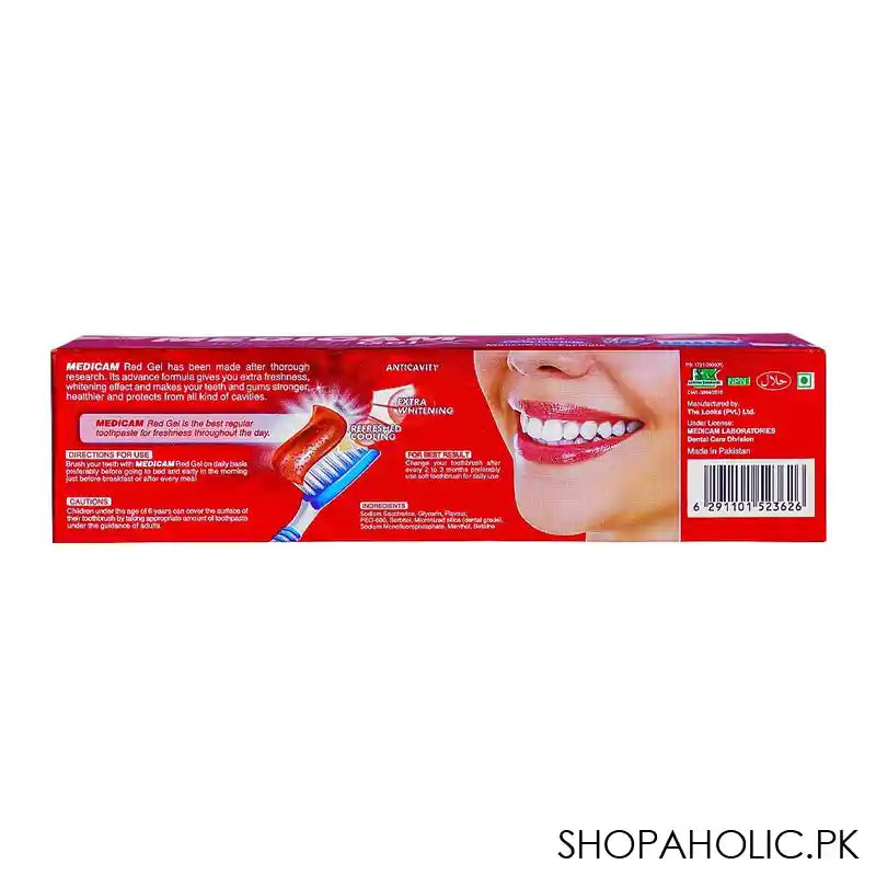 Medicam Ultra Fresh 3in1 Red Gel Toothpaste, 75g - Image 4