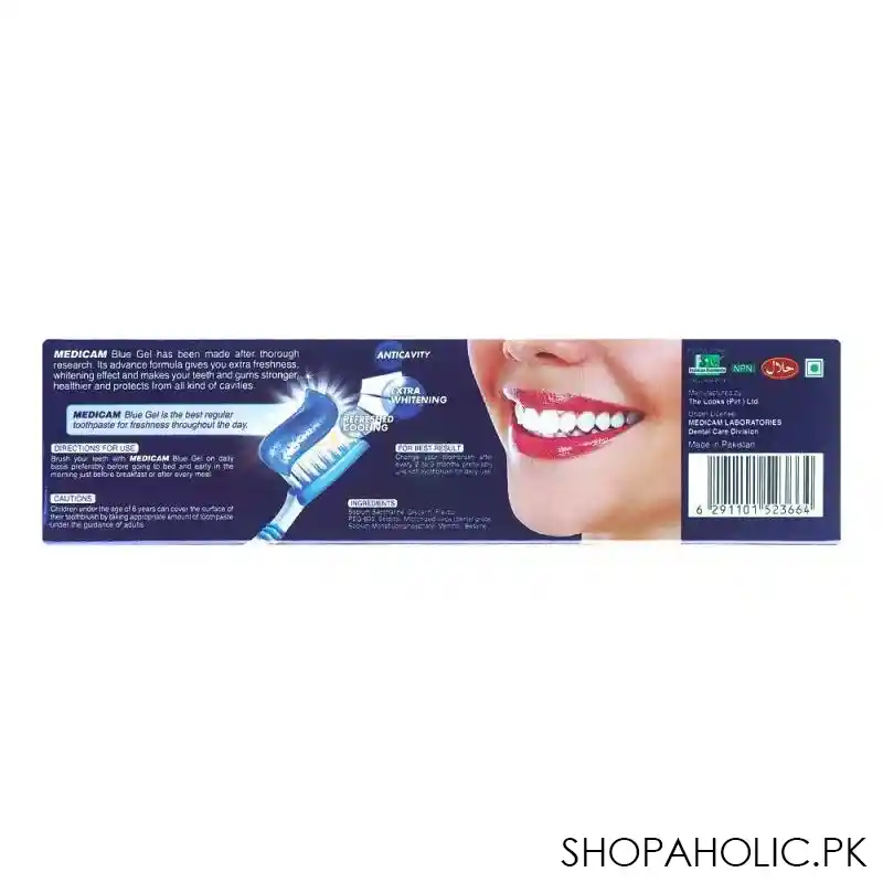 medicam ultra fresh blue gel 3 in 1 toothpaste, 125ml image2