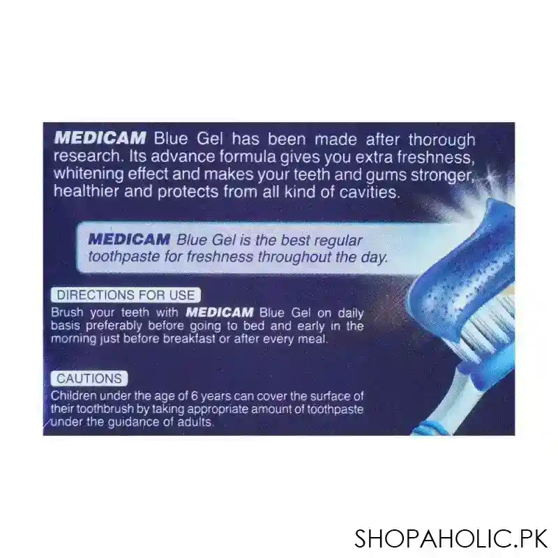 medicam ultra fresh blue gel 3 in 1 toothpaste, 125ml image3