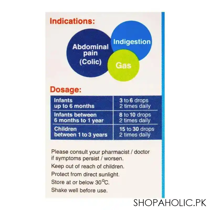 medics digas colic drops, 20ml image5