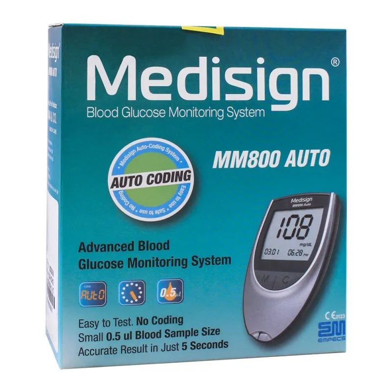 medisign advanced blood glucose monitoring system, mm800 auto image2