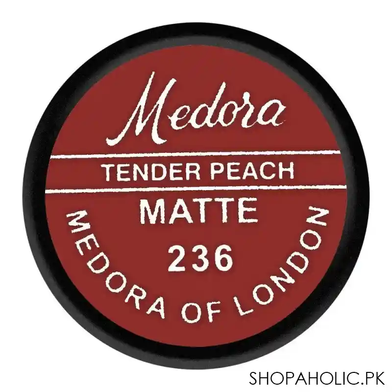 medora matte lipstick, 236, tender peach image5