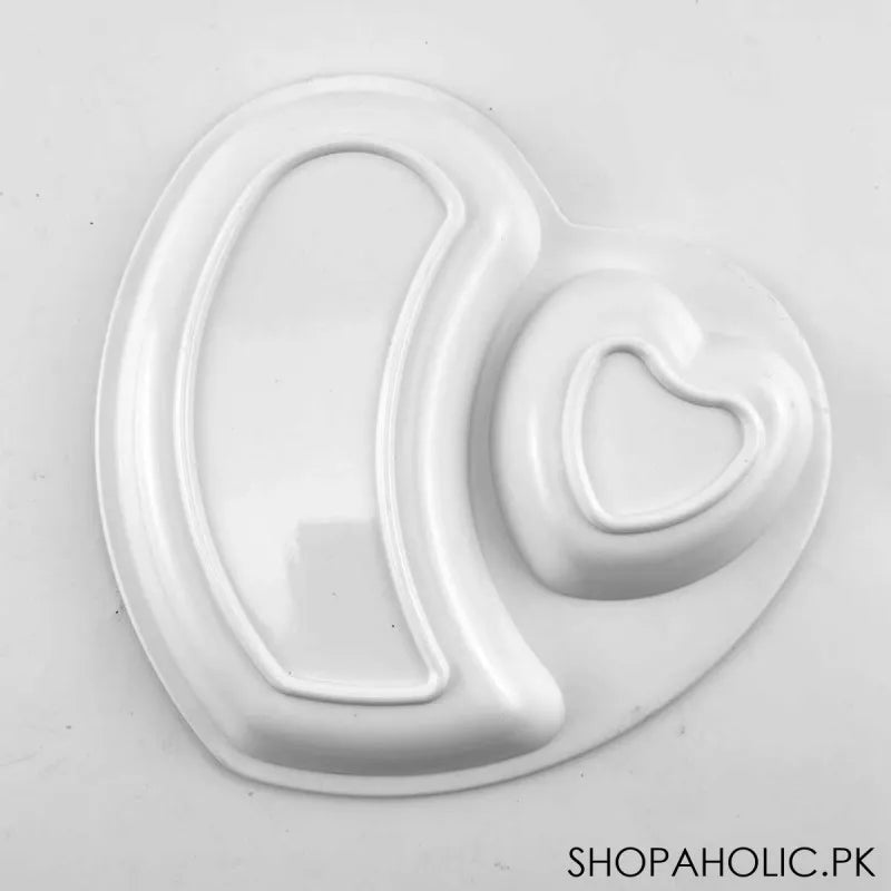 melamine heart shape plate image2