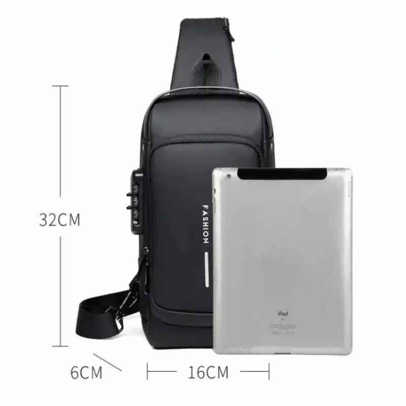 men anti theft usb charging crossbody bag image4