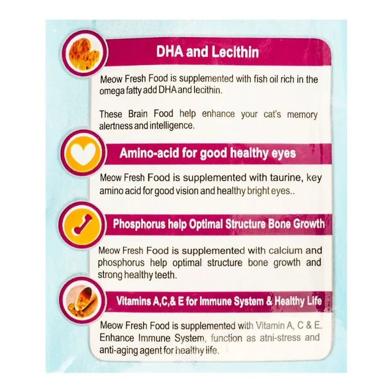 meow fresh adult 6 months+ seafood, 450g image3