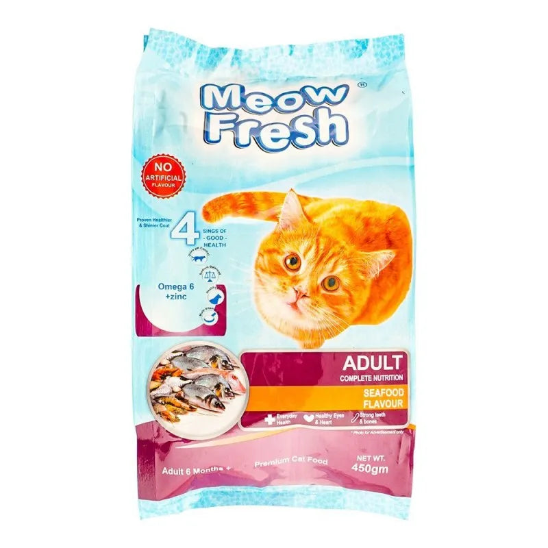 meow fresh adult 6 months+ seafood, 450g main image