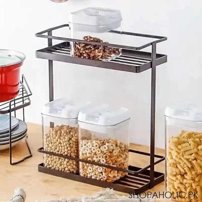 metal seasoning storage rack main image