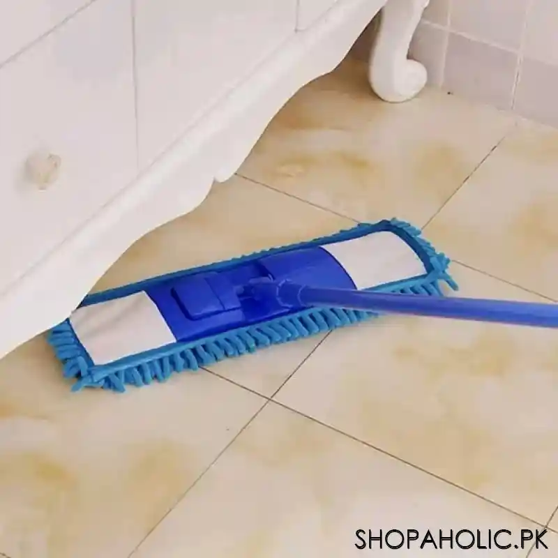 microfiber flat mop with long handle main image