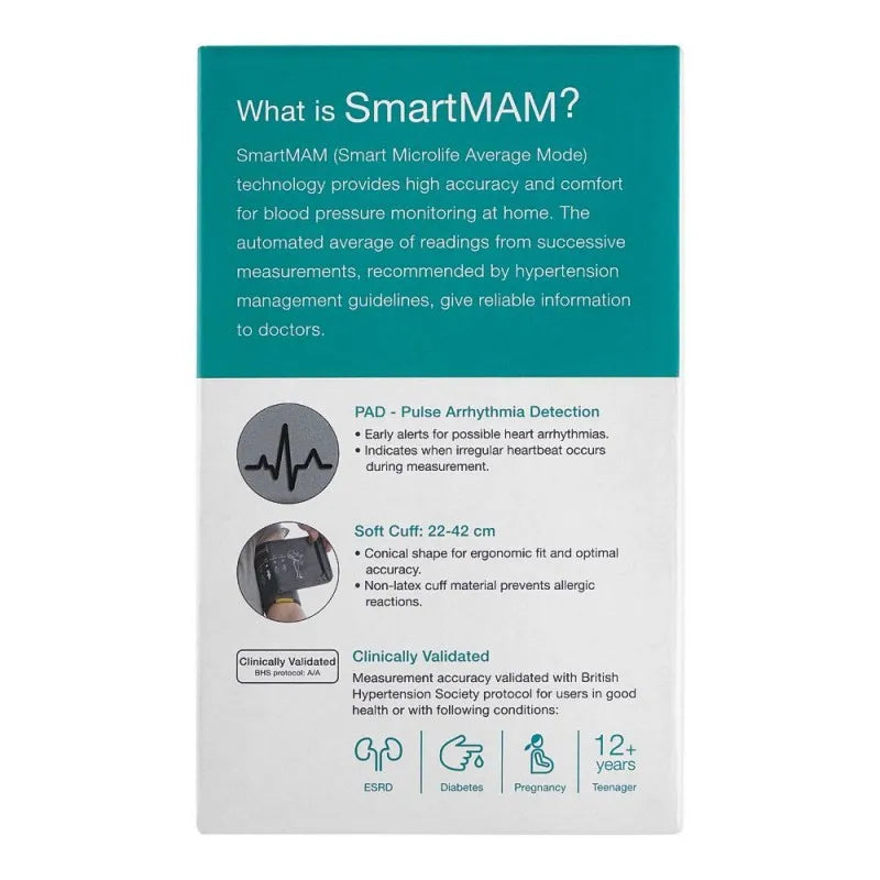 microlife blood pressure monitor, b3 basic smart mam image4