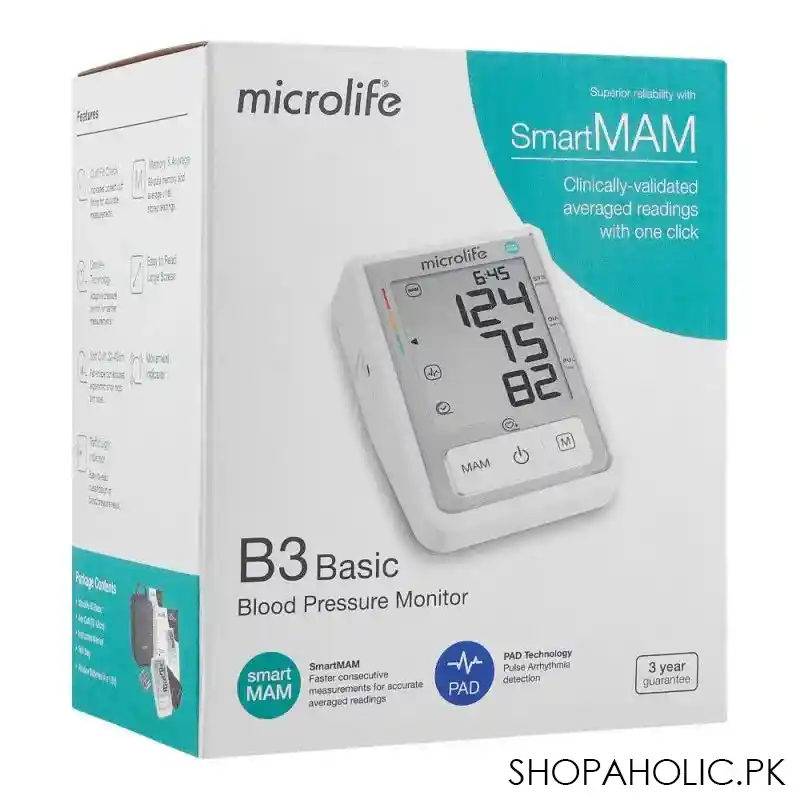 microlife blood pressure monitor, b3 basic smart mam main image