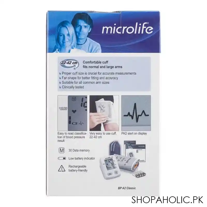 microlife blood pressure monitor, classic bp a2 image2