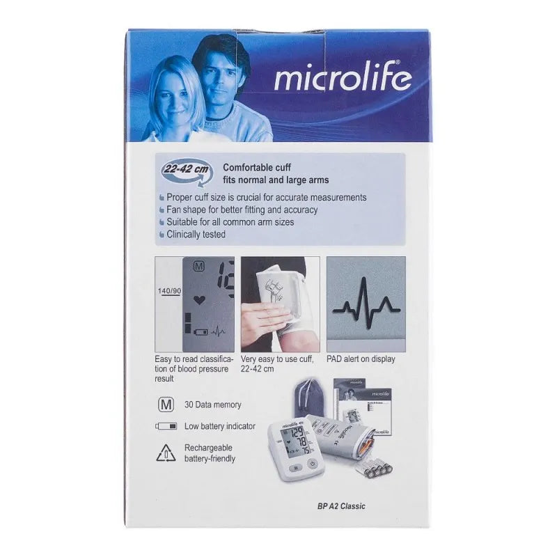 microlife blood pressure monitor, classic bp a2 image2