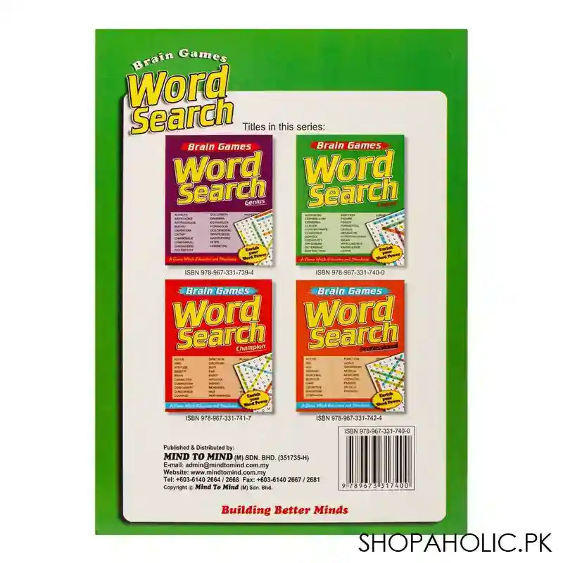 Mind To Mind Brain Games: Word Search Expert Book - Image 2