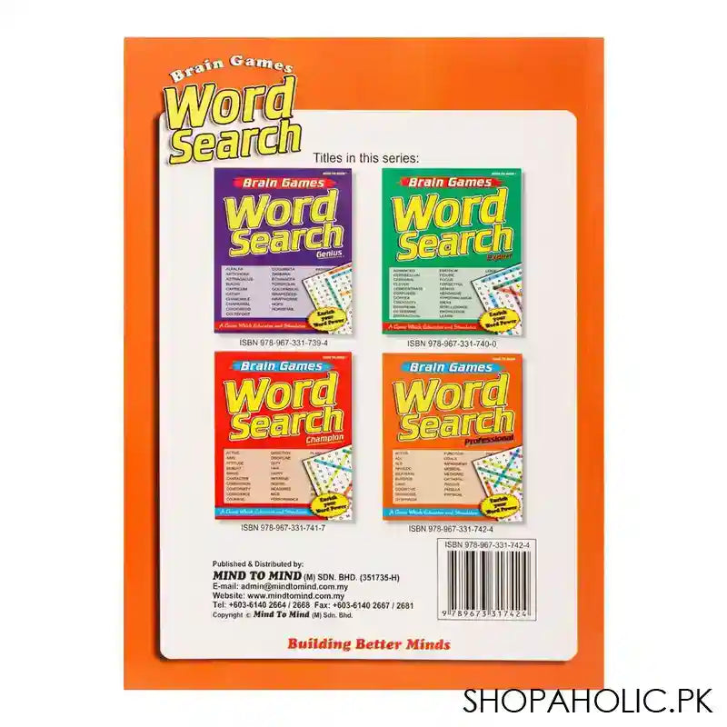 Mind To Mind Brain Games Word Search professional Book - Image 2