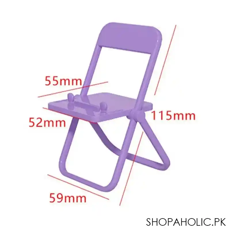 mini chair shape portable mobile phone stand holder image2