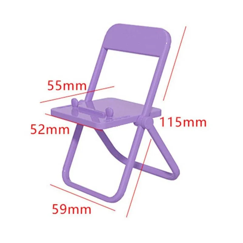 mini chair shape portable mobile phone stand holder image2