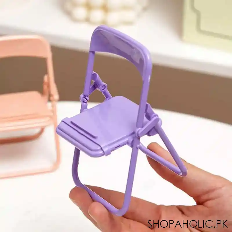 mini chair shape portable mobile phone stand holder image6