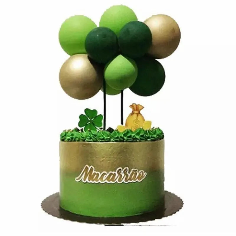 mini green balloon topper set main image