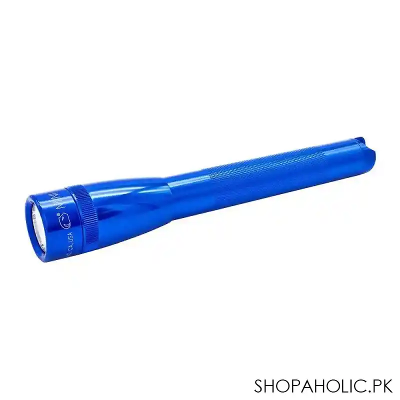 mini maglite led flashlight with belt, 127 lumens, blue, 153 000 064 main image