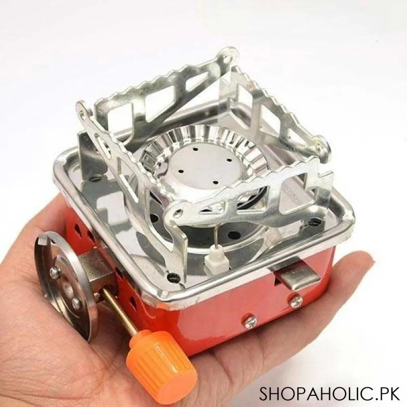 mini portable foldable card type square stove k 202 with gas cylinder image7