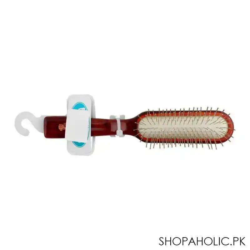 mira hair brush with steel pins, brown color, no. 339 image2