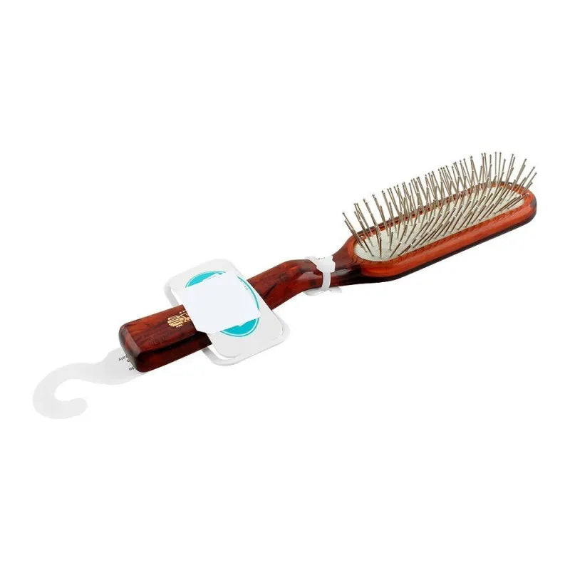 mira hair brush with steel pins, brown color, no. 339 main image