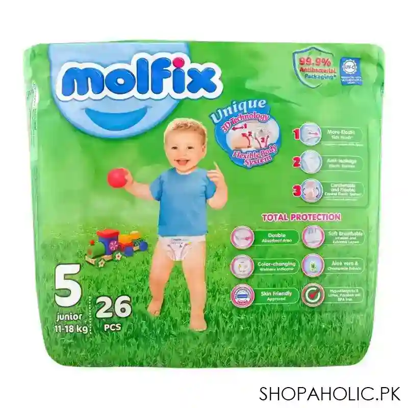 molfix diaper, 05 junior, 11 18kg, 26 pack image2