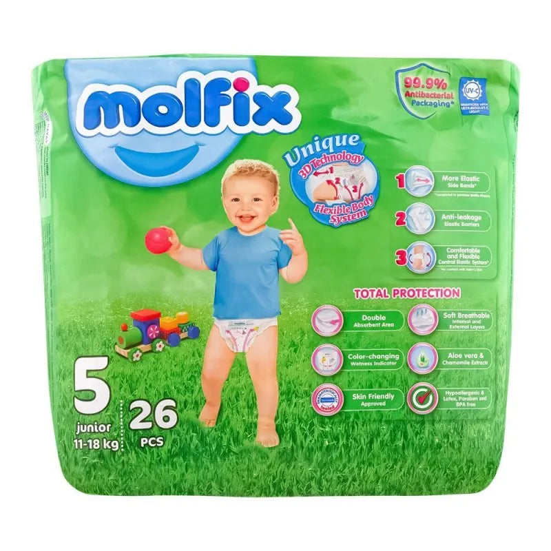 molfix diaper, 05 junior, 11 18kg, 26 pack image2