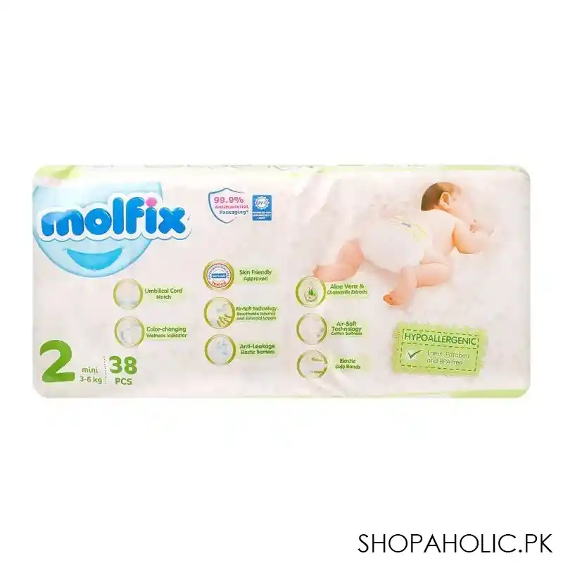 molfix diaper 2 mini 3 6 kg, 38 pack image2