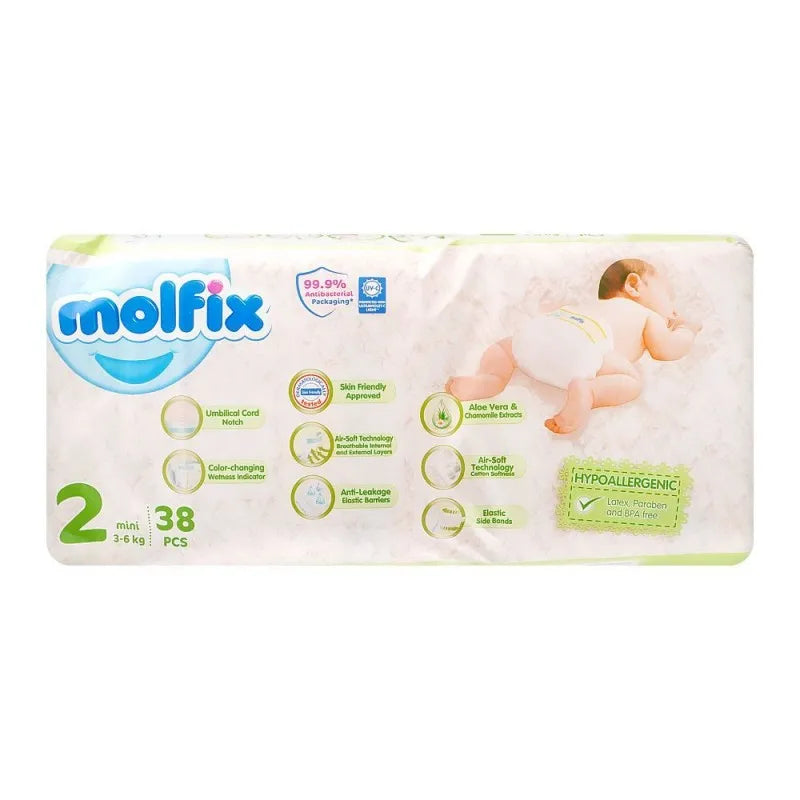 molfix diaper 2 mini 3 6 kg, 38 pack image2