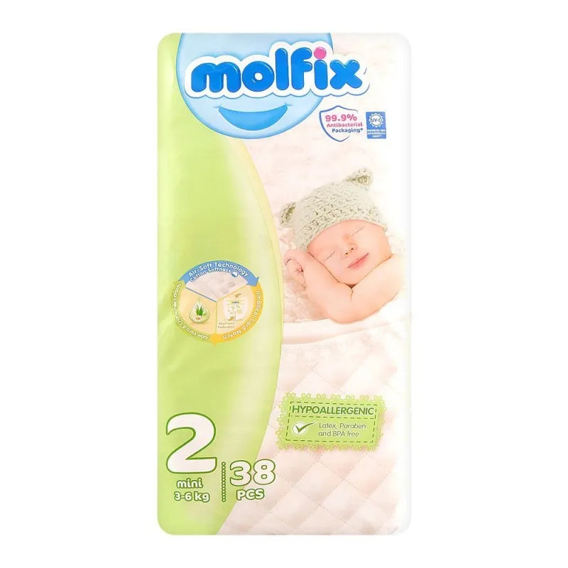 molfix diaper 2 mini 3 6 kg, 38 pack main image