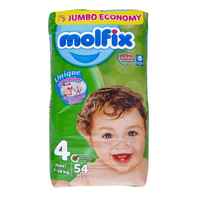 molfix diaper 4, maxi, 7 14kg, 54's main image