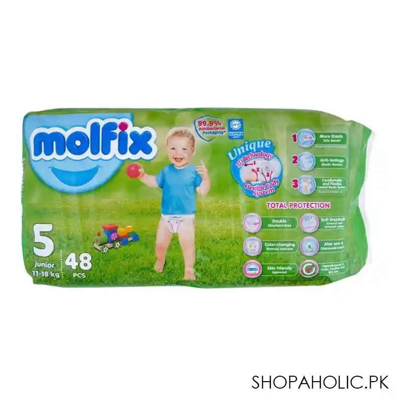 molfix diaper 5, junior, 11 18kg, 48's image2