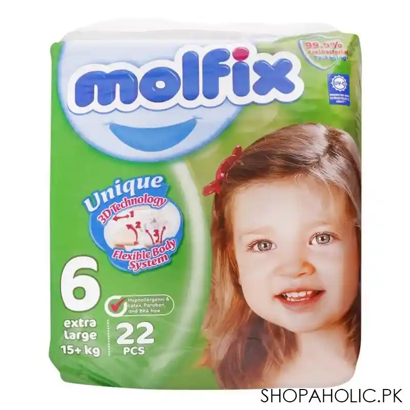 molfix diaper, no 6, extra large, 15+ kg, 22 pack image2