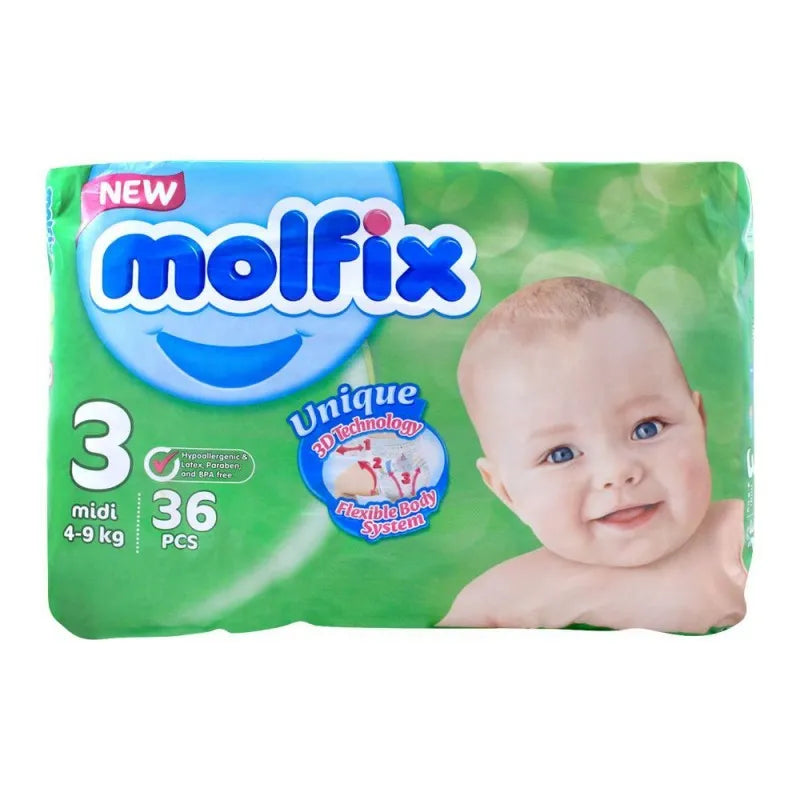 molfix no. 3, midi 4 9 kg, 36 pack main image