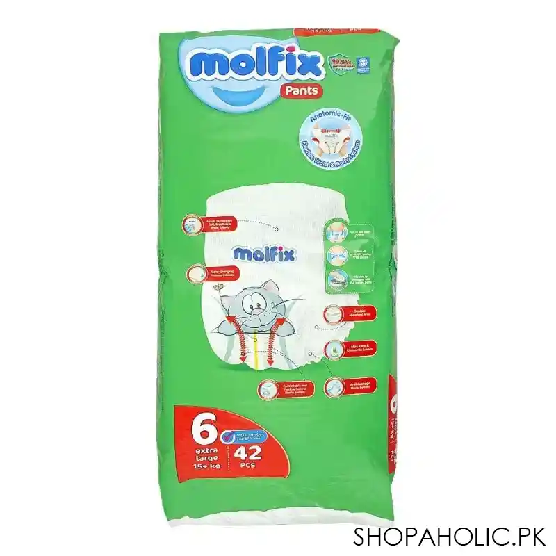 molfix pants 6 extra large, 15+ kg, 42 pack image2